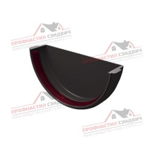 Заглушка желоба универсальная ПВХ коричневая RR 32