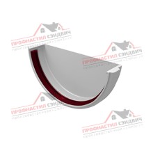 Заглушка желоба универсальная ПВХ белая