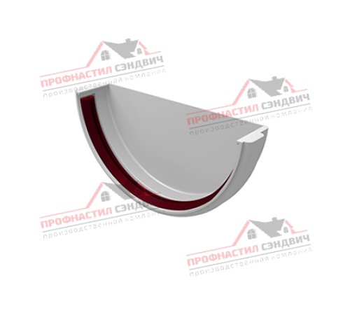 Купить заглушку желоба универсальная ПВХ белая 