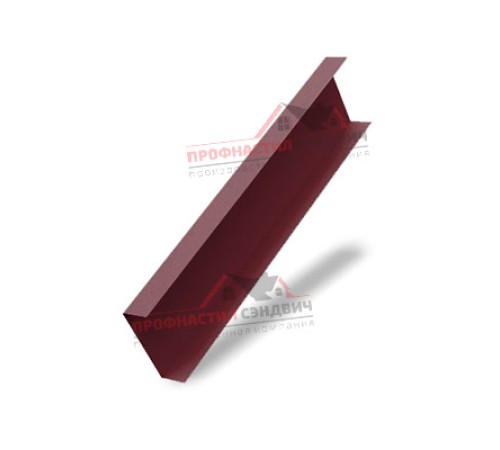 Купить декоративную накладку на столб жалюзи Milan,Tokyo 0,5 Satin с пленкой RAL 3005 красное вино 