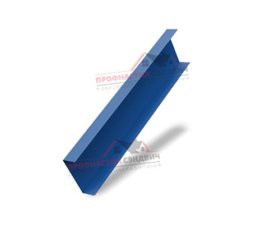 Купить декоративную накладку на столб жалюзи Milan,Tokyo 0,5 Satin с пленкой RAL 5005 сигнальный синий 