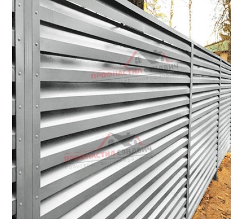 Купить крепежную планку жалюзи Milan,Tokyo 0,45 PE с пленкой RAL 9006 бело-алюминиевый 