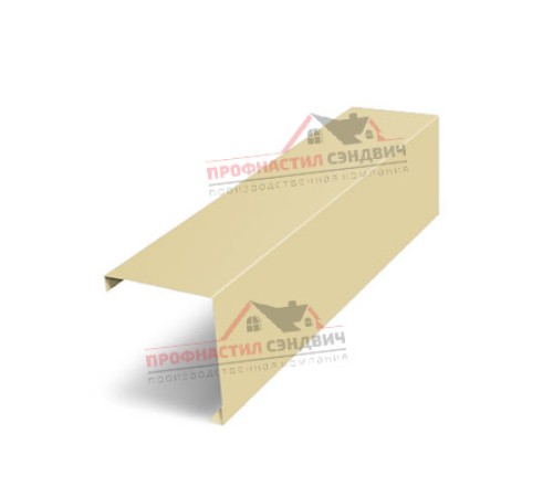 Купить декоративную накладку на столб угловая жалюзи Milan,Tokyo 0,45 PE с пленкой RAL 1014 слоновая кость 