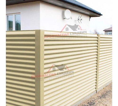 Купить декоративную накладку на столб угловая жалюзи Milan,Tokyo 0,45 PE с пленкой RAL 1014 слоновая кость 