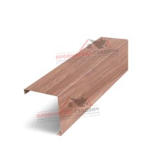 Декоративная накладка на столб угловая жалюзи Milan,Tokyo 0,45 Print Elite White Wood