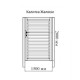 Купить калитку Жалюзи 2,0х1,5 RAL 8017 без заполнения 