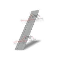 Крепежная планка жалюзи Milan,Tokyo 0,45 PE с пленкой RAL 9006 бело-алюминиевый