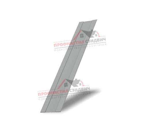 Купить крепежную планку жалюзи Milan,Tokyo 0,45 PE с пленкой RAL 9006 бело-алюминиевый 