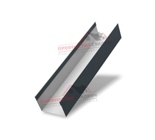 Купить крышку 65х40 жалюзи Milan,Tokyo 0,5 GreenCoat Pural BT, matt RAL 7016 антрацитово-серый 