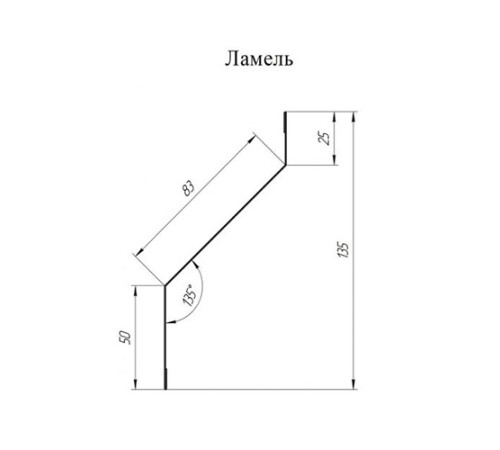 Купить ламель жалюзи Milan 0,45 Drap RAL 7024 мокрый асфальт 