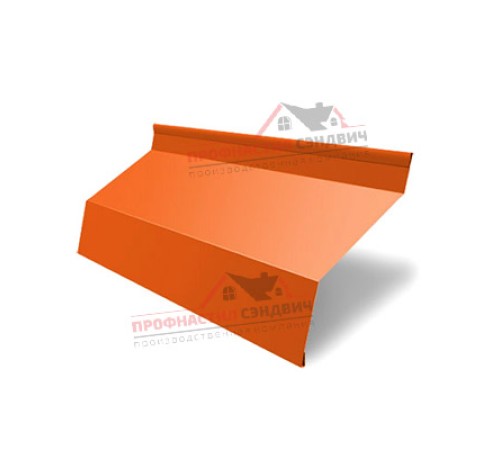 Купить ламель жалюзи Milan new 0,45 PE с пленкой RAL 2004 оранжевый 