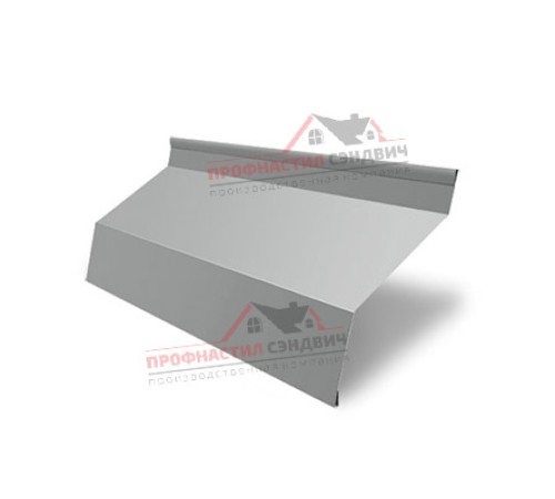 Купить ламель жалюзи Milan 0,45 PE с пленкой RAL 9006 бело-алюминиевый 