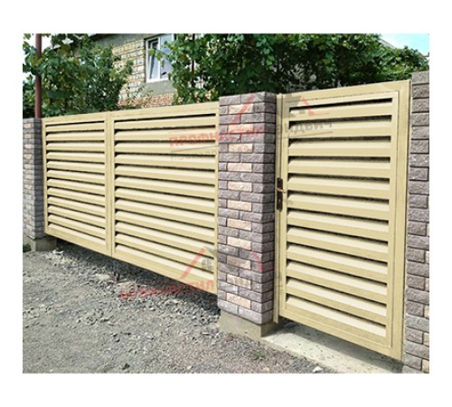 Купить нащельник (для калиток и ворот) 25х35 жалюзи Milan, Tokyo, Palermo 0,45 PE с пленкой RAL 1014 слоновая кость (L1,68) 