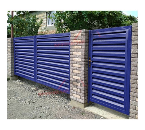 Купить нащельник (для калиток и ворот) 25х35 жалюзи Milan, Tokyo, Palermo 0,45 PE с пленкой RAL 5002 ультрамариново-синий (L1,68) 
