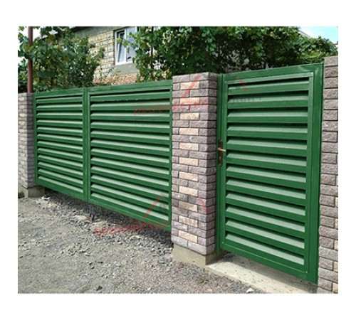 Купить нащельник (для калиток и ворот) 25х35 жалюзи Milan, Tokyo, Palermo 0,45 PE с пленкой RAL 6002 лиственно-зеленый (L1,68) 