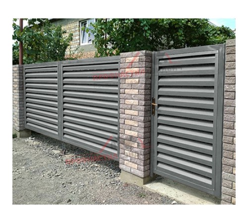 Купить нащельник (для калиток и ворот) 25х35 жалюзи Milan, Tokyo, Palermo 0,45 PE с пленкой RAL 7005 мышино-серый (L1,68) 