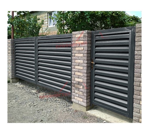Купить нащельник (для калиток и ворот) 25х35 жалюзи Milan, Tokyo, Palermo 0,45 Drap RAL 7016 антрацитово-серый (L1,68) 