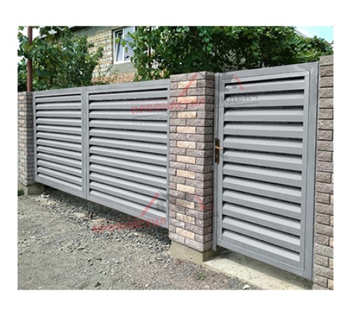 Купить нащельник (для калиток и ворот) 25х35 жалюзи Milan, Tokyo, Palermo 0,5 GreenCoat Pural BT, matt RR 21 светло-серый (L1,68) 