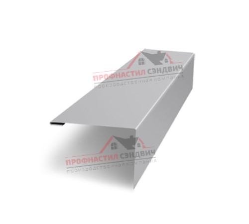 Купить нащельник (для калиток и ворот) 25х35 жалюзи Milan, Tokyo, Palermo 0,45 Print Elite Milky wood (L1,68) 