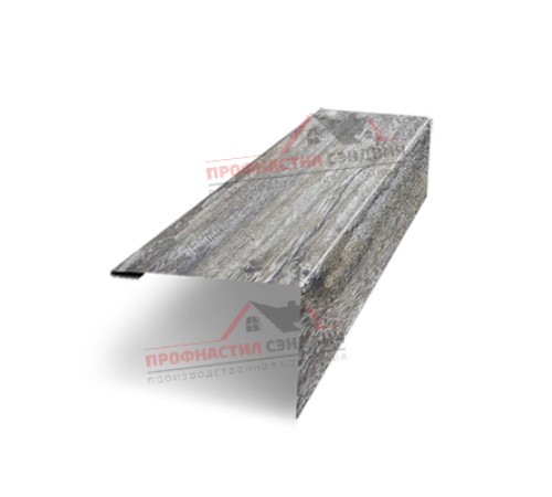 Купить нащельник (для калиток и ворот) 25х35 жалюзи Milan, Tokyo, Palermo 0,45 Print Elite Nordic wood (L1,68) 