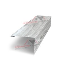 Нащельник (для калиток и ворот) 25х35 жалюзи Milan, Tokyo, Palermo 0,45 Print Elite Snow wood (L1,68)