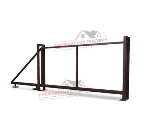 Купить ворота откатные Жалюзи 2,0х4,5 RAL 8017 без заполнения 