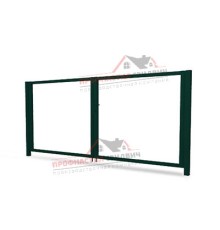 Ворота Жалюзи 1,68х3,6 RAL 6005 без заполнения