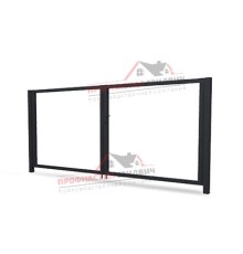 Ворота Жалюзи 2,0х3,6 RAL 7024 без заполнения