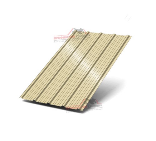 Купить профлист ММ35-0.4 Ширина-1000, Полиэстер RAL1014 