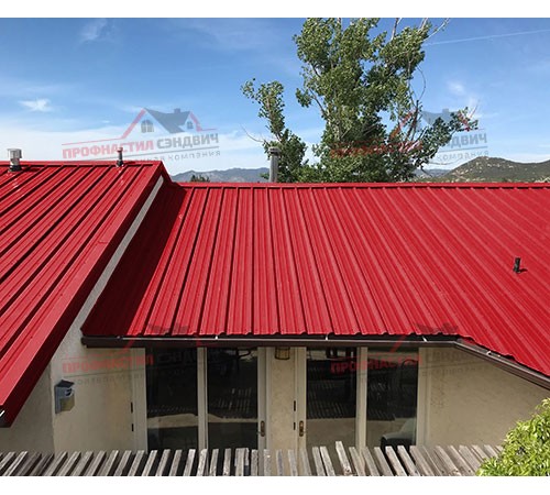 Купить профлист ММ35-0.5 Ширина-1000, Полиэстер RAL3020 