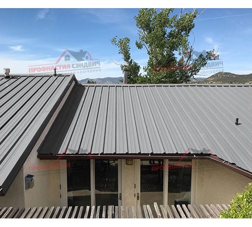 Купить профлист ММ35-0.7 Ширина-1000, Полиэстер RAL7004 