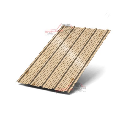 Купить профлист ММ35-0.5 Ширина-1000, ECOSTEEL_T Сосна 