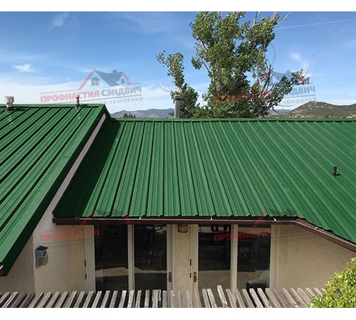 Купить профлист ММ35-0.5 Ширина-1000, Полиэстер RAL6002 