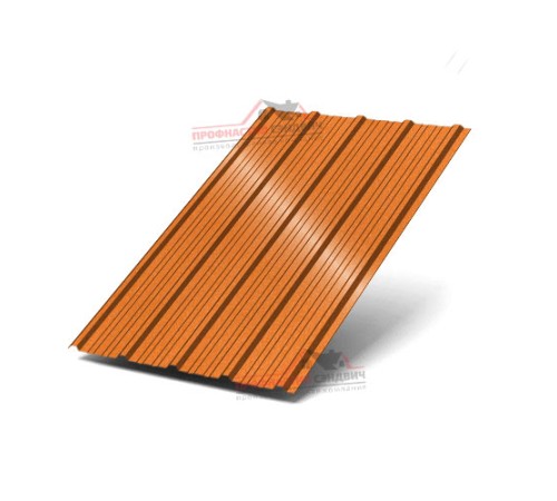 Купить профлист ММ35-0.5 Ширина-1000, AGNETA Copper/Copper 