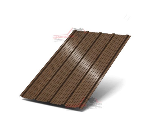 Купить профлист ММ35-0.5 Ширина-1000, ECOSTEEL Мореный Дуб 