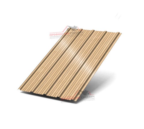 Купить профлист ММ35-0.5 Ширина-1000, ECOSTEEL Клен 