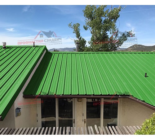 Купить профлист ММ35-0.5 Ширина-1000, Полиэстер RAL6018 