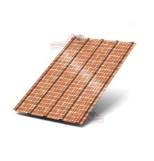 Профлист ММ35-0.5 Ширина-1000, ECOSTEEL Кирпич