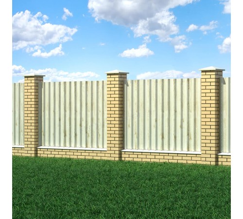 Купить профнастил С44-1000-0.35 ECOSTEEL_MA Беленый Дуб-0.35 