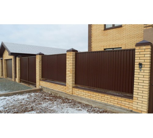 Купить профнастил C21-1000-0.35 ECOSTEEL_MA Мореный Дуб 