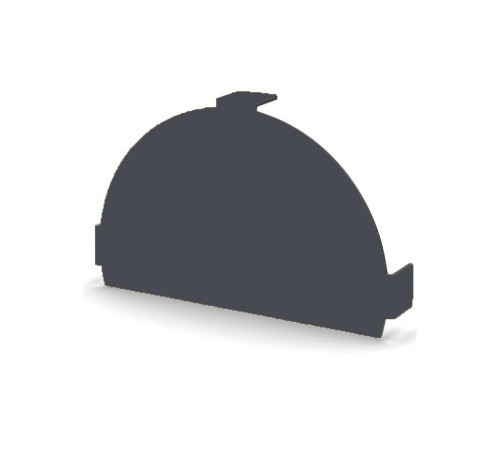 Заглушка конька круглого простая-0,5 Norman RAL7024