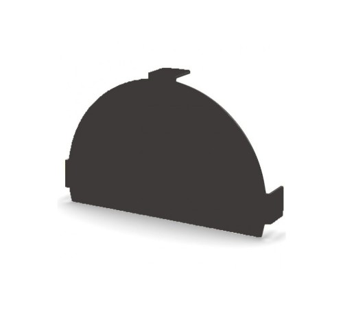 Заглушка конька круглого простая-0,5 Norman RR32