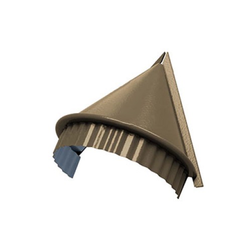 Заглушка конька круглого конусная-0,5 Призма Ephyra