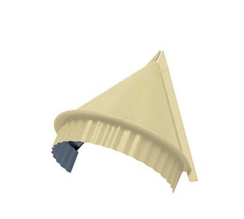 Заглушка конька круглого конусная-0,5 Полиэстер RAL1014