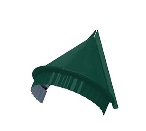 Заглушка конька круглого конусная-0,45 Viking RAL6005