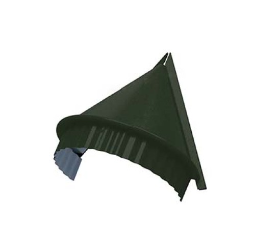 Заглушка конька круглого конусная-0,45 Viking RAL6007