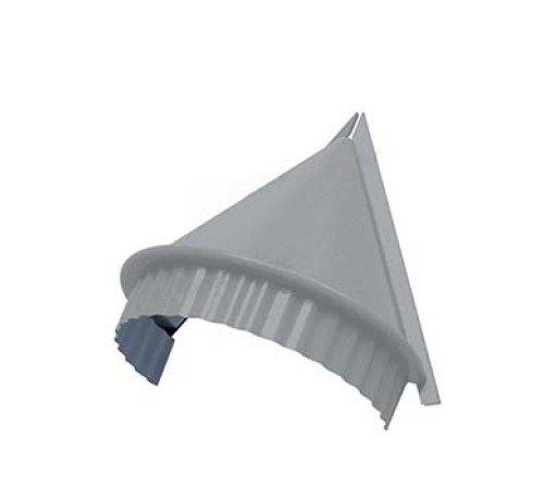 Заглушка конька круглого конусная Полиэстер RAL7004