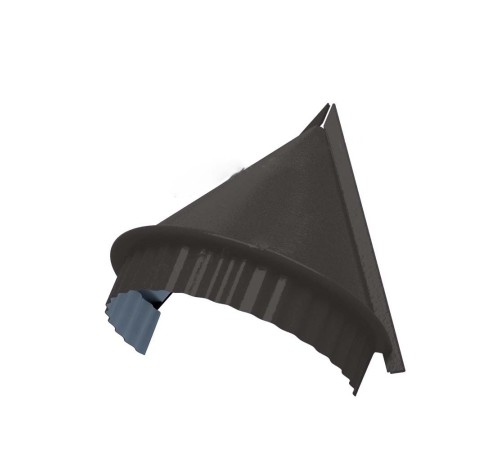 Заглушка конька круглого конусная-0,5 Viking E RAL8019