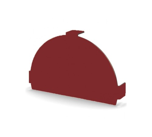 Заглушка конька круглого простая-0,5 Norman RAL3011